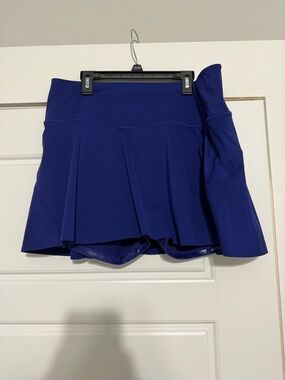 Athleta Electric Blue Tennis Skort with Built-In Shorts